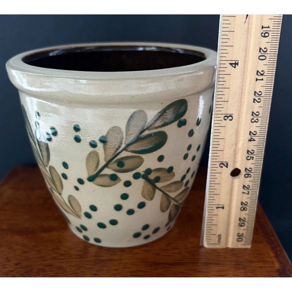 Beaumont Brothers Pottery BBP Salt Glaze Stoneware Set Berry Vine Leaf